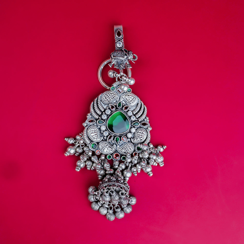 Single Antique Big Greenn Stone Judda